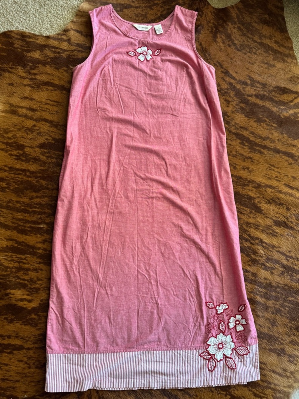 Bechamel Red Floral Sleeveless Tank Dress